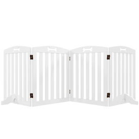 PawHut Barrera de Seguridad Blanco