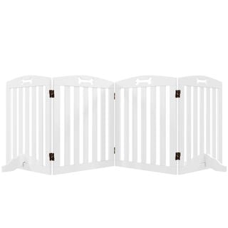 PawHut Barrera de Seguridad Blanco
