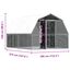 VidaXL Gallinero con techo y puerta 2 uds acero galvanizado plateado, , large indicador imagen numero 10