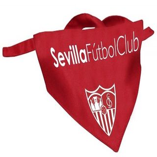 Bandana futbolera Sevilla para perros color Rojo