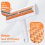 Nobleza Hair Removal Brush Set L19*W18.5*H4.6CM/L12*W12CM/L9*W2CM Black/White&Orange, , large indicador imagen numero 5