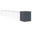 vidaXL Gallinero con corral acero galvanizado gris 165x863x181 cm, , large indicador imagen numero 25