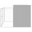 vidaXL Caseta perro corral acero galvanizado gris claro 214x1069x181cm, , large indicador imagen numero 4