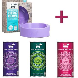 Pack snack y cuenco antibacteriano vegano mediano