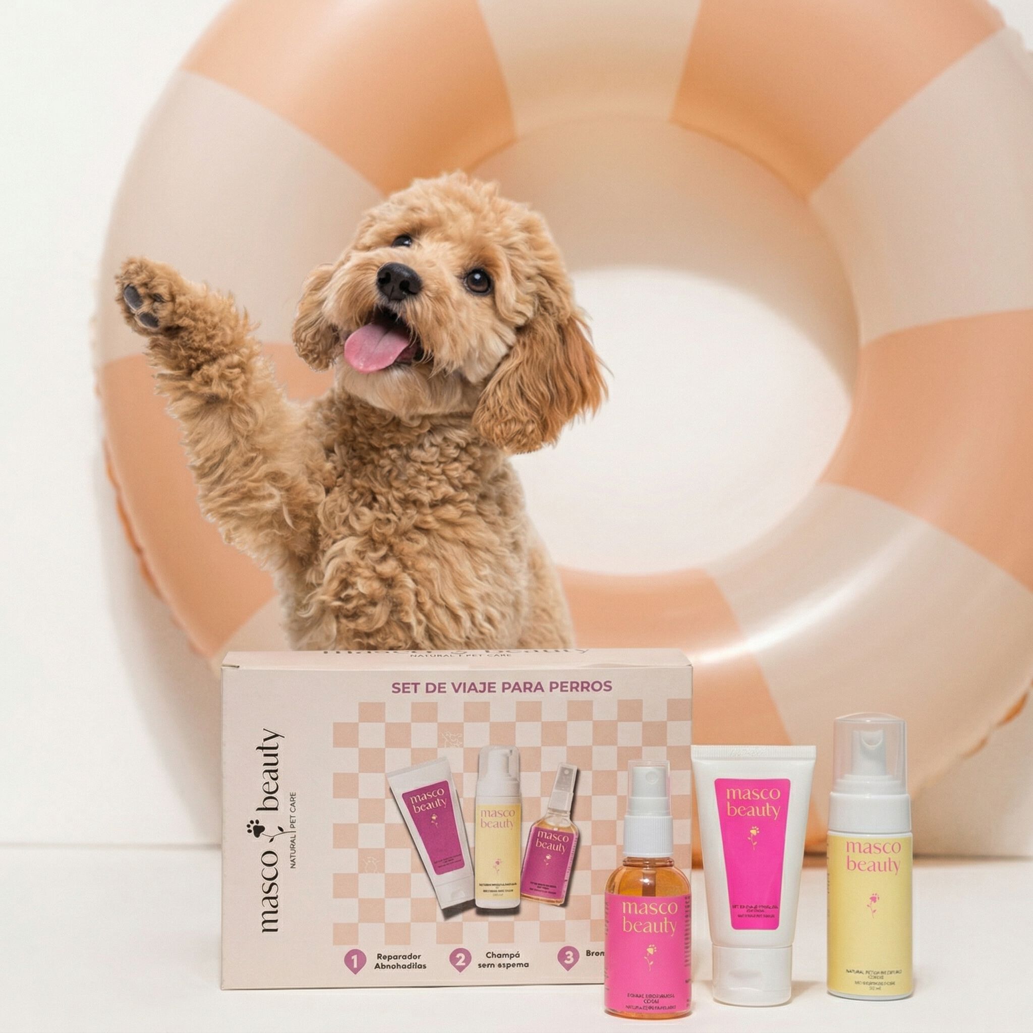 Kit Higiene Diaria Perros &middot; Crema Almohadillas + Champ&uacute; Seco + Bruma Coco &middot; Set Regalo &middot; Hecho en Espa&ntilde;a, , large Imagen numero 4