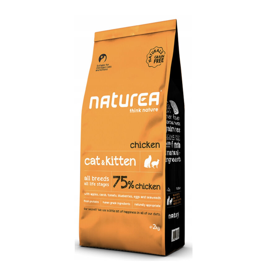 7 kg Naturea CatyKitten Naturals Pollo pienso para gatos, , large Imagen numero 1