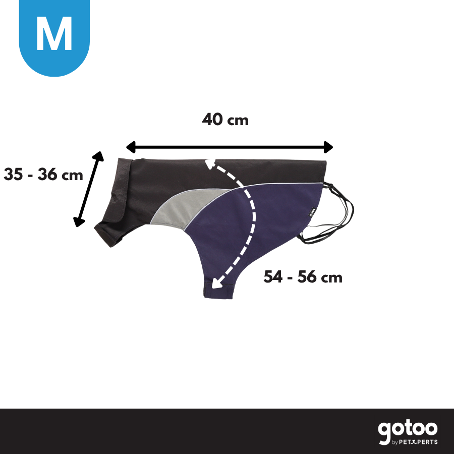 Gotoo Impermeable Reflectante Gris Azulado para perros, , large Imagen numero 4