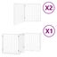Vidaxl Puerta para Perros Plegable Paneles Puerta para Mascotas Madera de &Aacute;lamo, , large indicador imagen numero 1