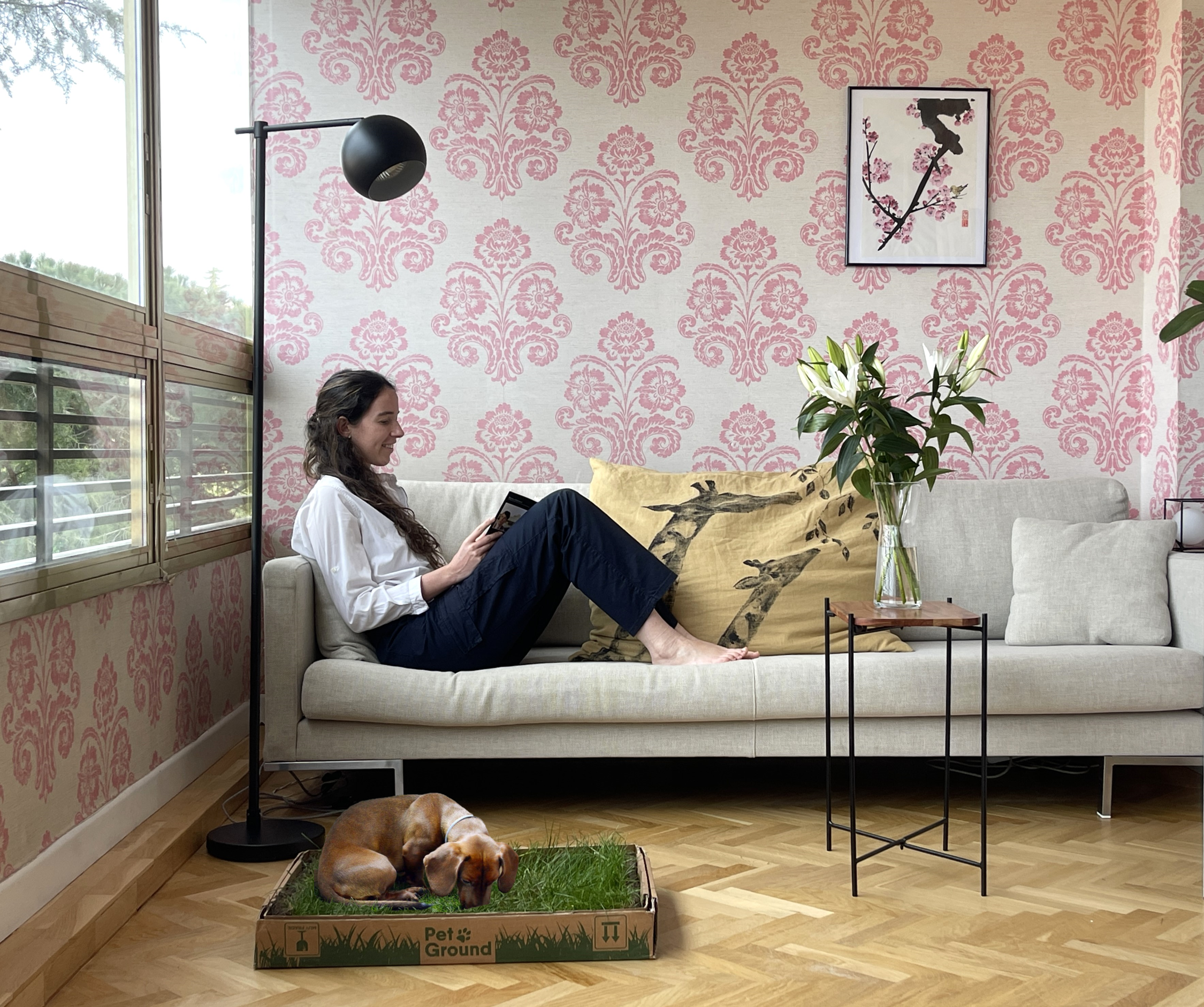 Petground Cama para perros Empapador, Alfombra Olfativa, C&eacute;sped Natural, , large Imagen numero 3