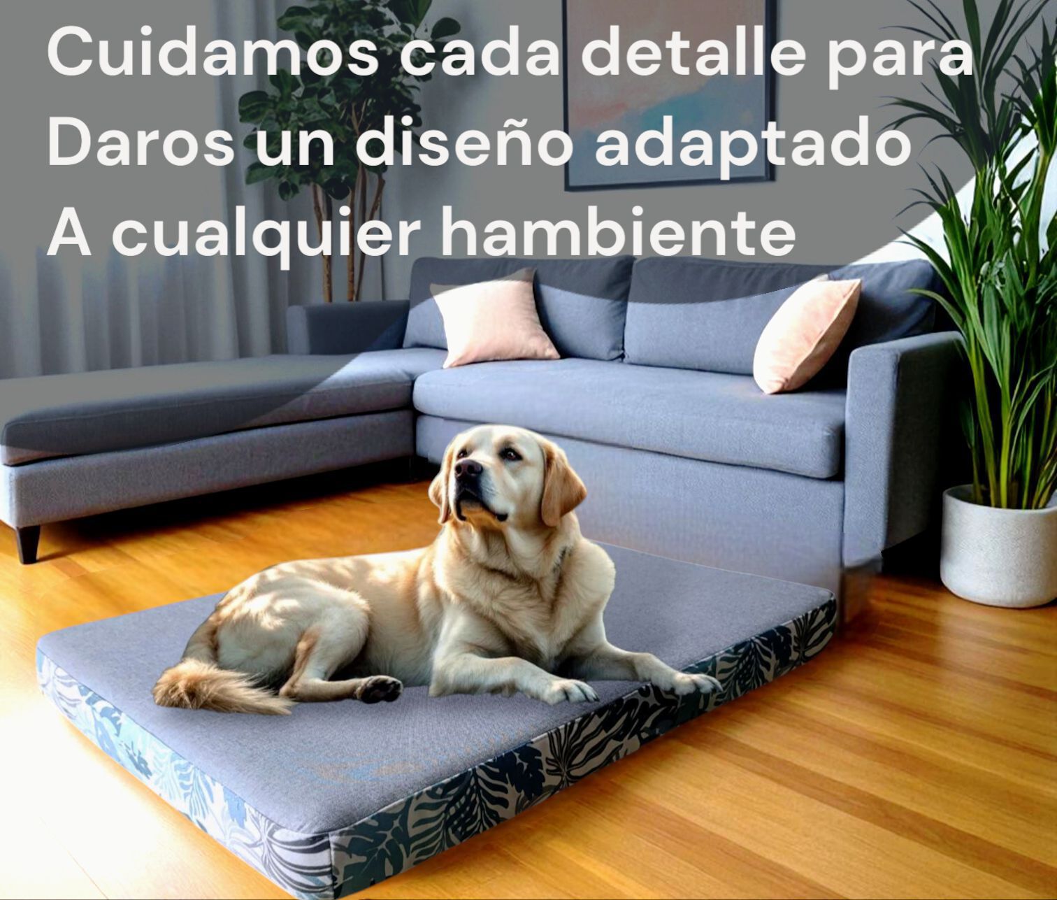 CAMA LULU GRIS ESAMPADO Talla XL., , large Imagen numero 5