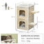PawHut Casa para Gatos Madera Natural, , large indicador imagen numero 3