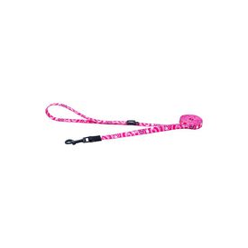 Correa para perro Rogz Fusion – Diseño Huellas Rosa (4 tallas)