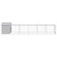 vidaXL Gallinero con corral acero galvanizado gris claro 117x609x123cm, , large indicador imagen numero 3