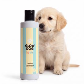 Glow Dog Baby Champ&uacute; para Cachorros &middot; Champ&uacute; suave especial para cachorro de perro &middot; Extra suave para piel sensible &middot; Con Pro Vitamina E y Glicerina &middot; Sin parabenos &middot; Primer ba&ntilde;o del cachorro &middot; 200 ml