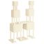 vidaXL Rascador para gatos con postes de sisal color crema 199 cm, , large indicador imagen numero 4