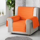 Cubre sillón acolchado reversible color Naranja, , large image number null