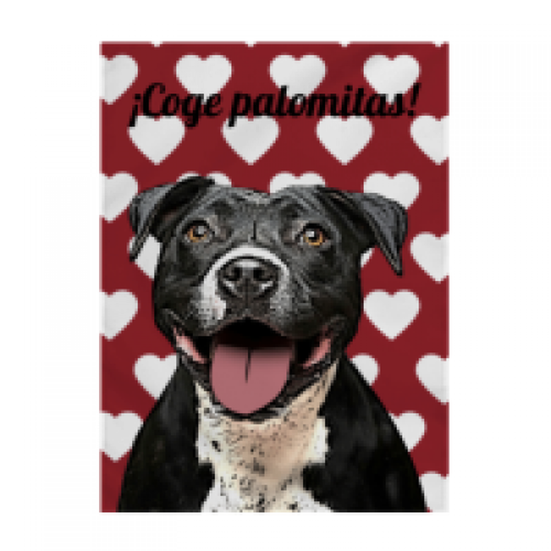 Manta polar personalizada Animal Studio corazones color Rojo, , large image number null