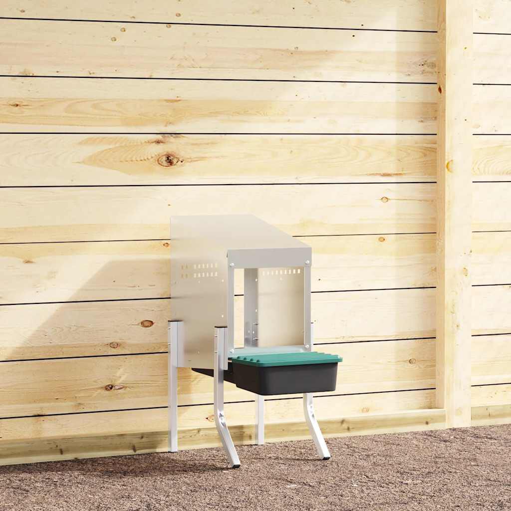 vidaXL Nido para gallinas de patas de acero galvanizado thumbnail