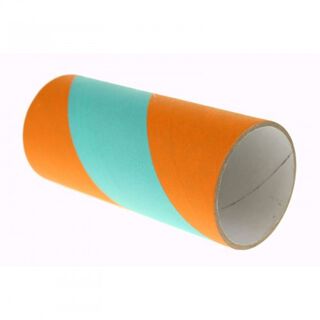 Tubo masticable para roedores color Naranja y Azul