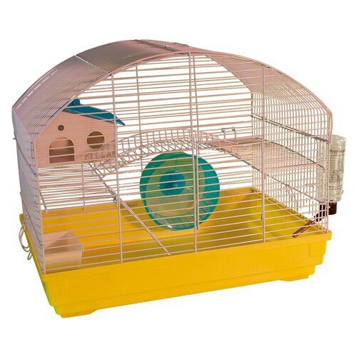 Kit 4 Jaulas Menorca para roedores color Amarillo