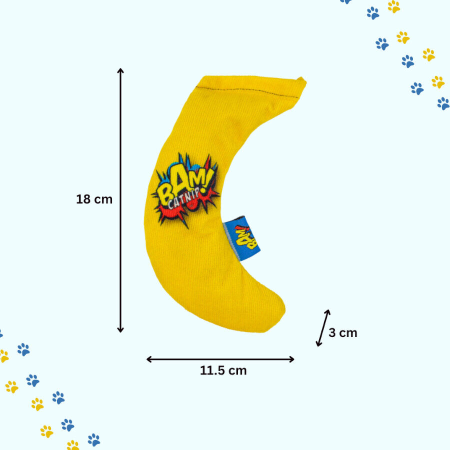 BAM! Peluche Banana con Catnip para gatos, , large Imagen numero 3