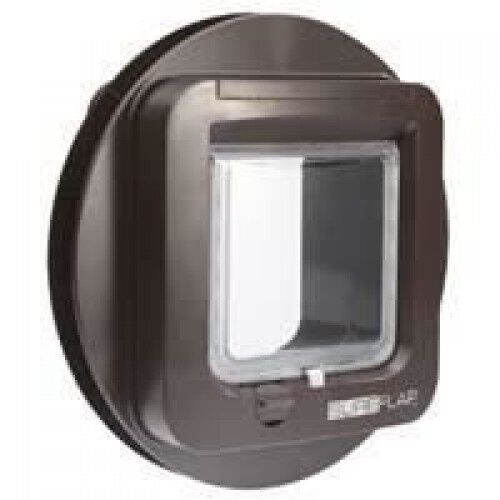 Cstore superflap puerta con microchip marrón para gatos thumbnail