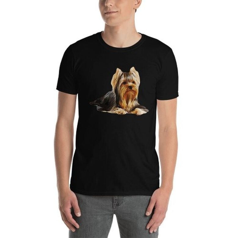 Mascochula camiseta hombre personalizada con tu mascota negra thumbnail