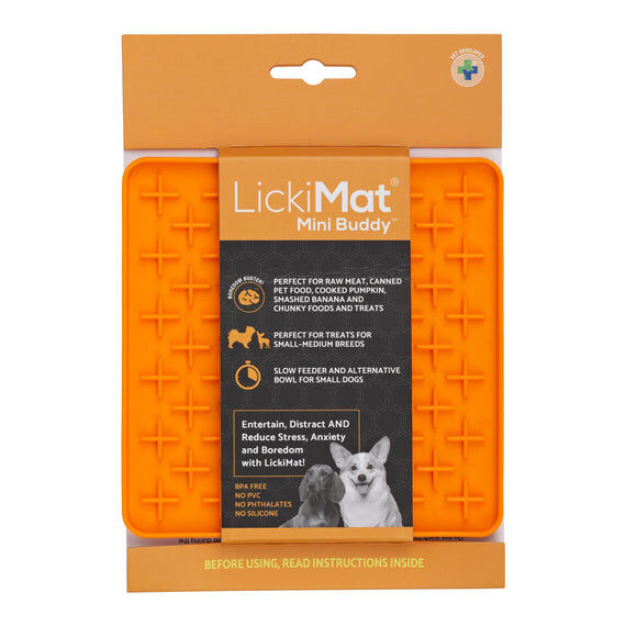 Comedero LickiMat Mini Buddy Naranja  para perro, , large Imagen numero 1