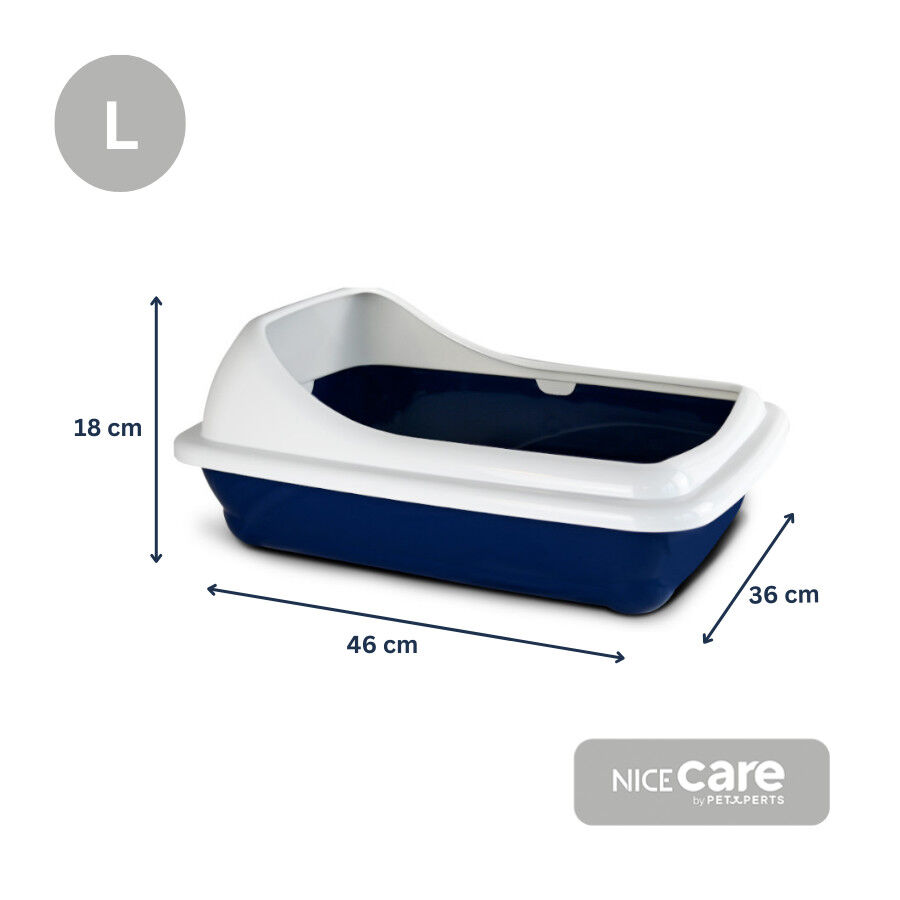 Nice Care Bandeja Sanitaria Birba Azul Cornisa para gatos, , large Imagen numero 2