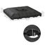 Outsunny Pesos de Base de Sombrilla en Voladizo de 4 Piezas Soporte de Parasol de Patio Rellenable de Agua de 100 kg o Arena de 135 kg para Base Cruzada 98x98x18,5 cm Negro, , large indicador imagen numero 3