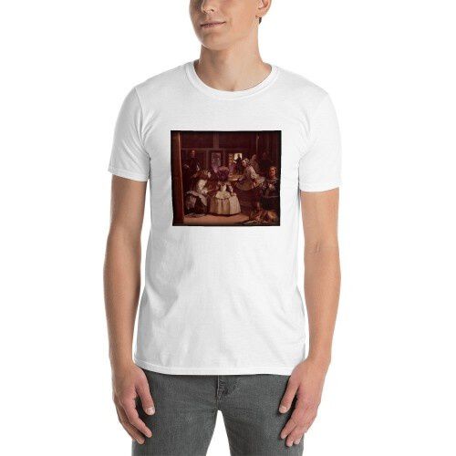 Mascochula camiseta hombre las meninas personalizada con tu mascota blanco thumbnail