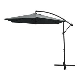 Monstershop Sombrilla con Inclinaci&oacute;n Gris para jard&iacute;n
