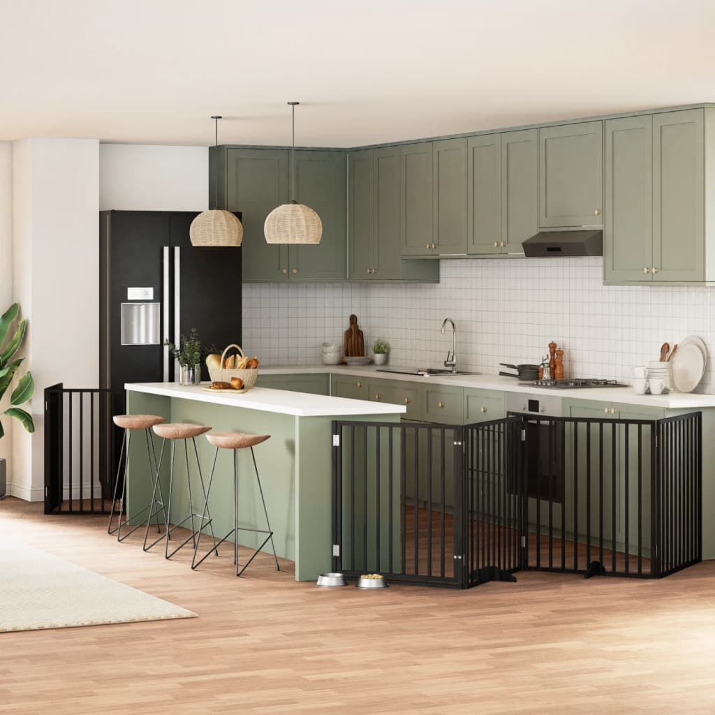 Vidaxl Puerta para Perros Plegable Paneles Puerta para Mascotas Madera de &Aacute;lamo, , large Imagen numero 7