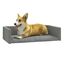 Vidaxl cama de maletero gris claro para perros, , large indicador imagen numero 8