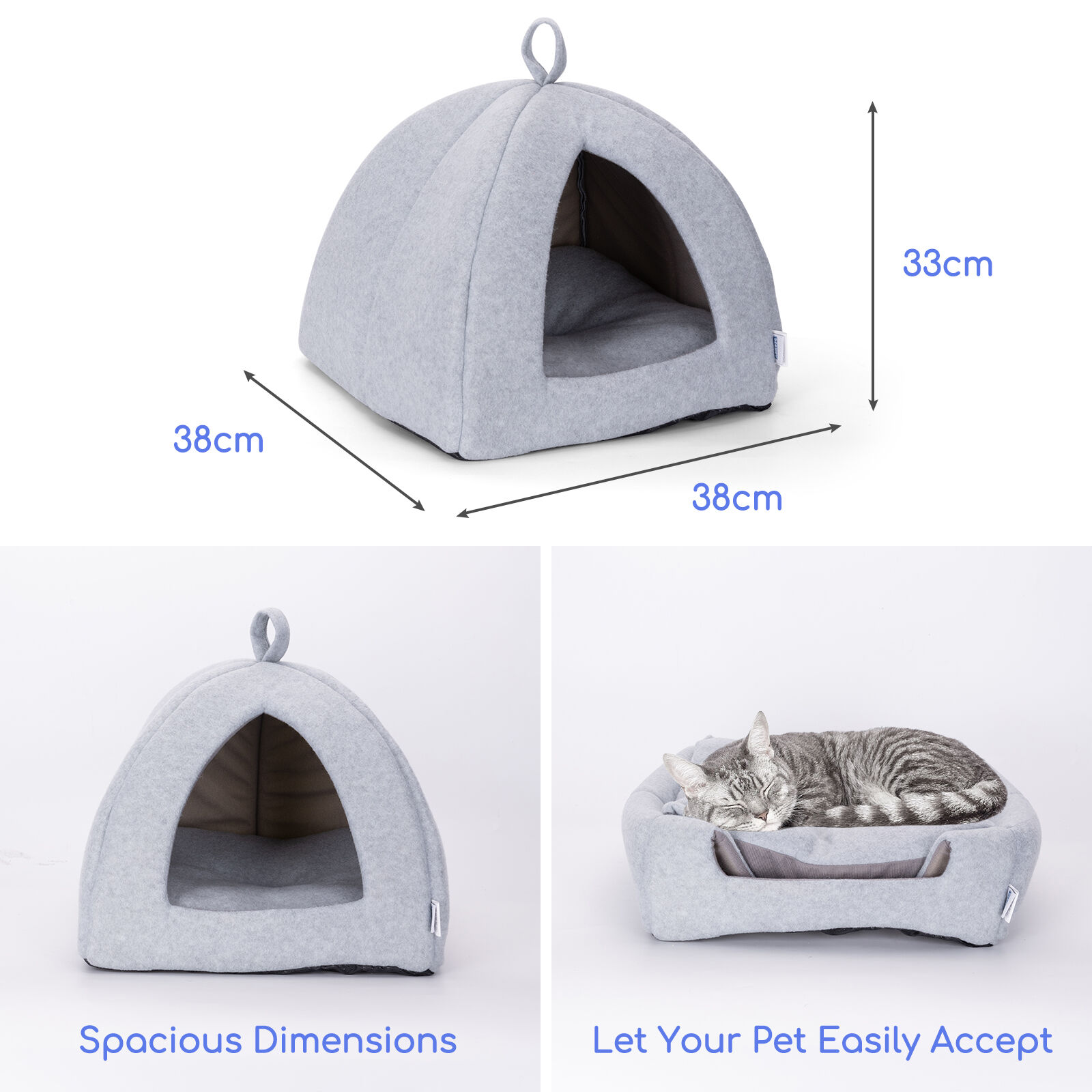 Nobleza Cama Cueva con Cojín para mascotas thumbnail