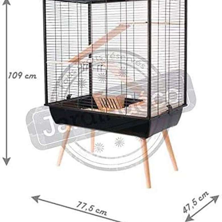 Zolux Cage Neo Cosy - Rongador Grande (77,5 x 47,5 x 109 cm), Color Gris, , large image number null