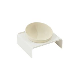 Taz&oacute;n Beige con Soporte Blanco Inclinable