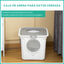 PawHut Arenero para Gatos Blanco y Gris, , large indicador imagen numero 5