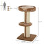 PawHut Árbol Rascador para Gatos Altura 91 cm Árbol para Gatos Torre para Gatos de 3 Niveles con Nido Plataforma y Poste de Sisal 45x45x91 cm Marrón, , large indicador imagen numero 3