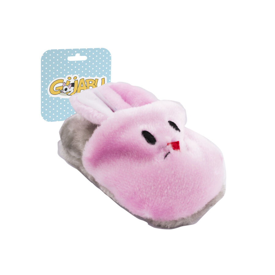 Guabu Zapatilla de Peluche Rosa para cachorros, , large Imagen numero 1