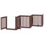 vidaXL Puerta para perros plegable 6 paneles madera álamo marrón 300cm, , large indicador imagen numero 9
