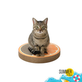 Summer Vibes Rascador Naranja Cart&oacute;n para gatos