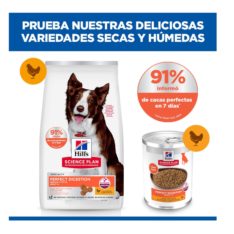 2.5 kg Hill's Science Plan Perfect Digestion Adult Medium Pollo pienso para perros, , large Imagen numero 10