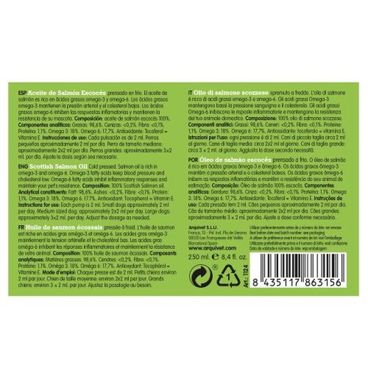 Aceite de salmón escocés para perros, , large image number null