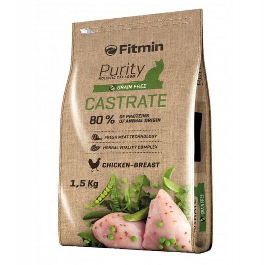 Pienso Dibaq Fitmin Purity Grain free Castrate para gatos sabor Pollo Pato y Cerdo, , large image number null