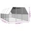 vidaXL Jaula gallinero de acero galvanizado 3x6x2 m, , large indicador imagen numero 10