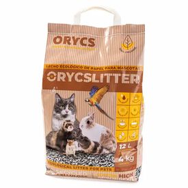 ORYCSLITTER lecho ecol&oacute;gico de papel 4 kg