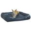 Vidaxl sofá acolchado de cuero gris para mascotas, , large indicador imagen numero 5