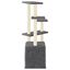 vidaXL Rascador para gatos con postes de sisal gris oscuro 107,5 cm, , large indicador imagen numero 3