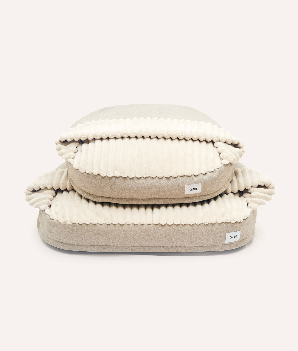 Cama Perro con Capucha Chenilla Beige, Maso, , large Imagen numero 3